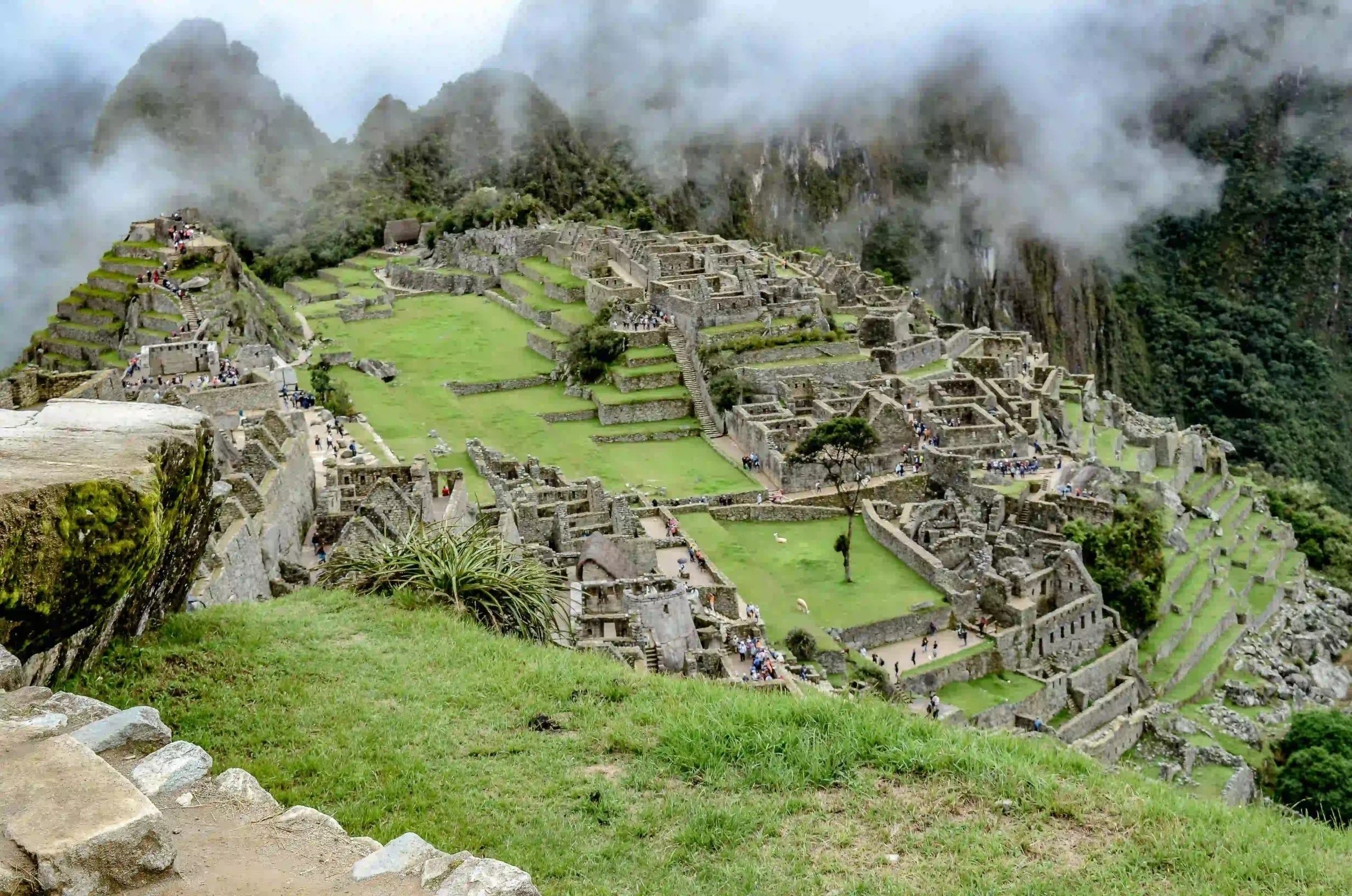 The ancient ruins of Machu Picchu, a key destination in Peru travel packages.