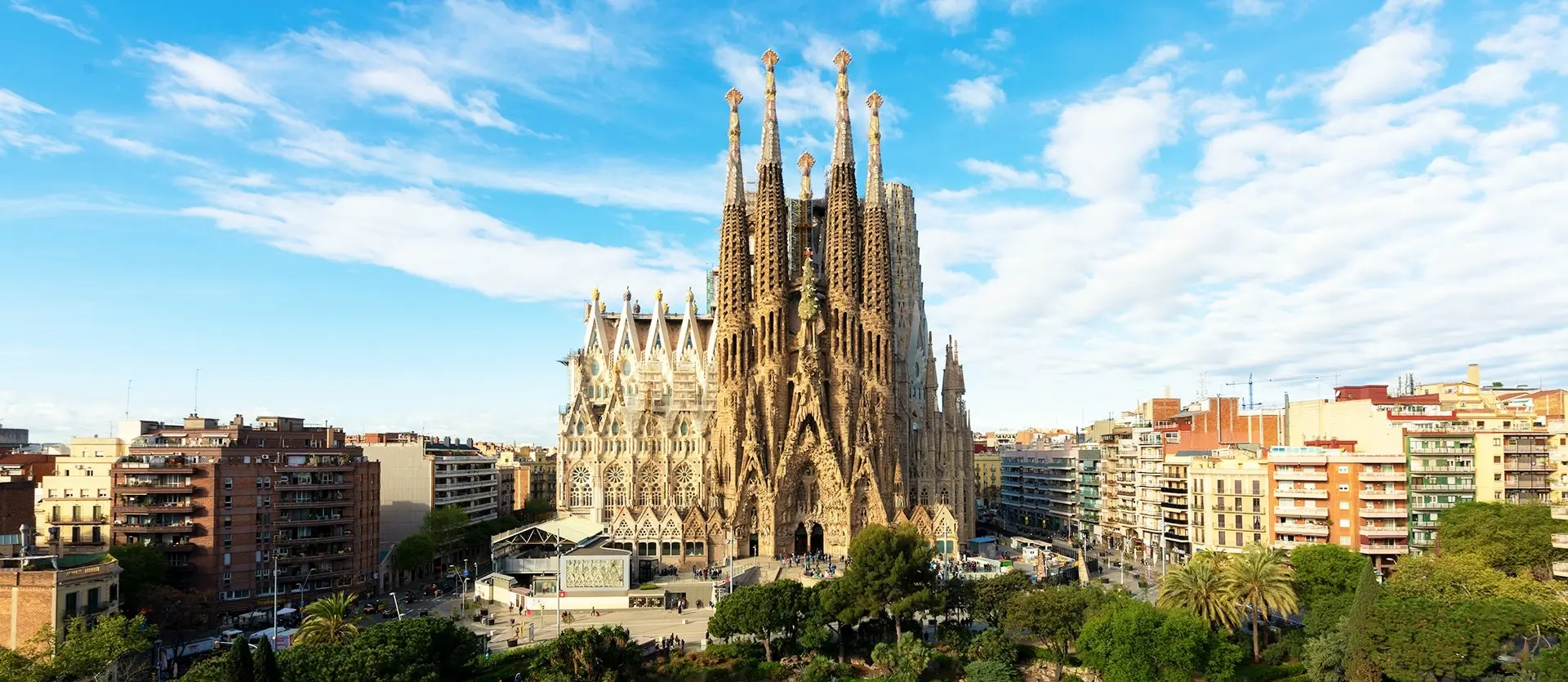 Scenic view of Lisbon and Barcelona
